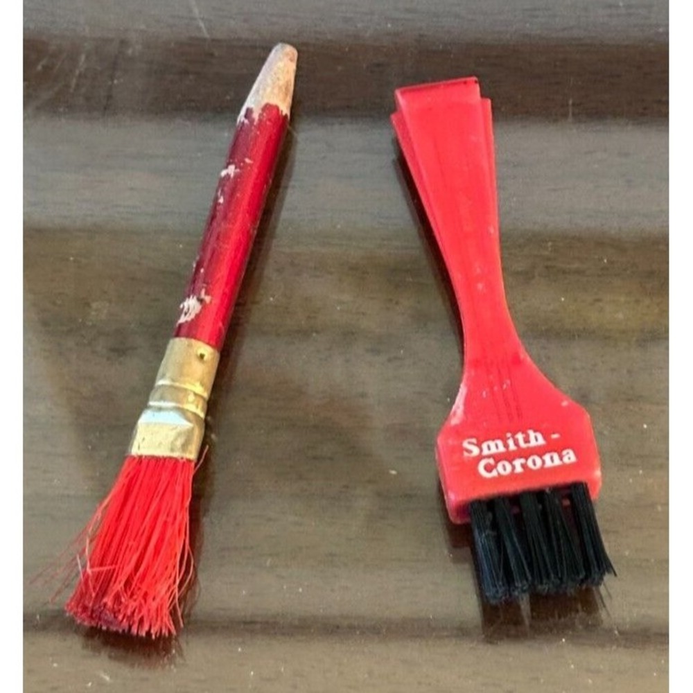 Vintage‎ Smith Corona Typewriter Brush & Carbon Pencil w/ Hard Brush